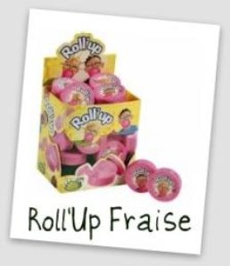 Chewing-gum Roll'up fraise